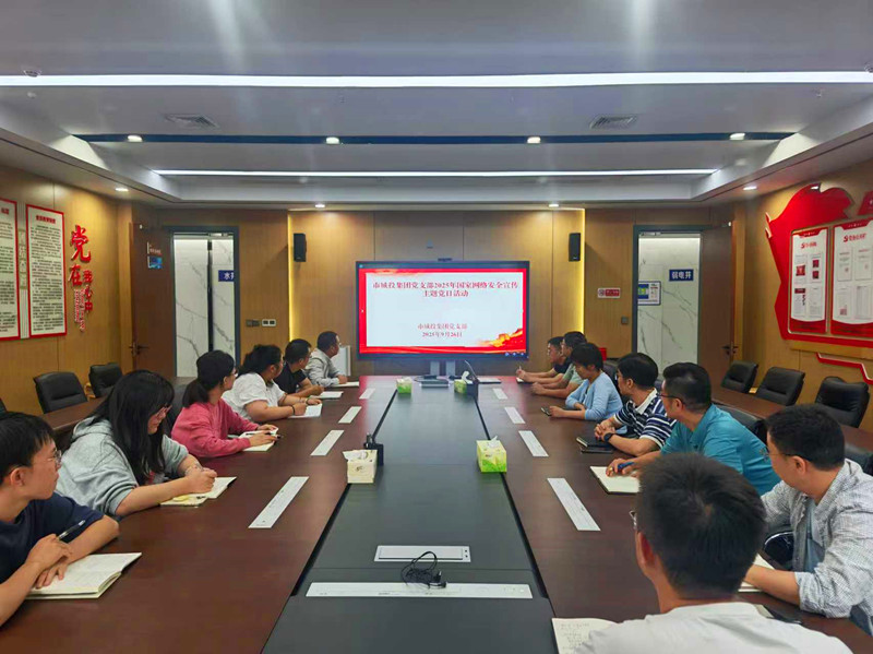 市城投集團(tuán)黨支部開展2025年國家網(wǎng)絡(luò)安全宣